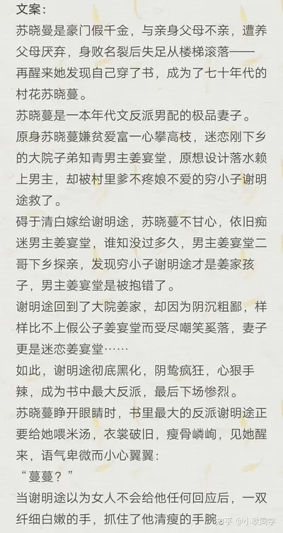 美人揣崽在大院,反派竟是我老公